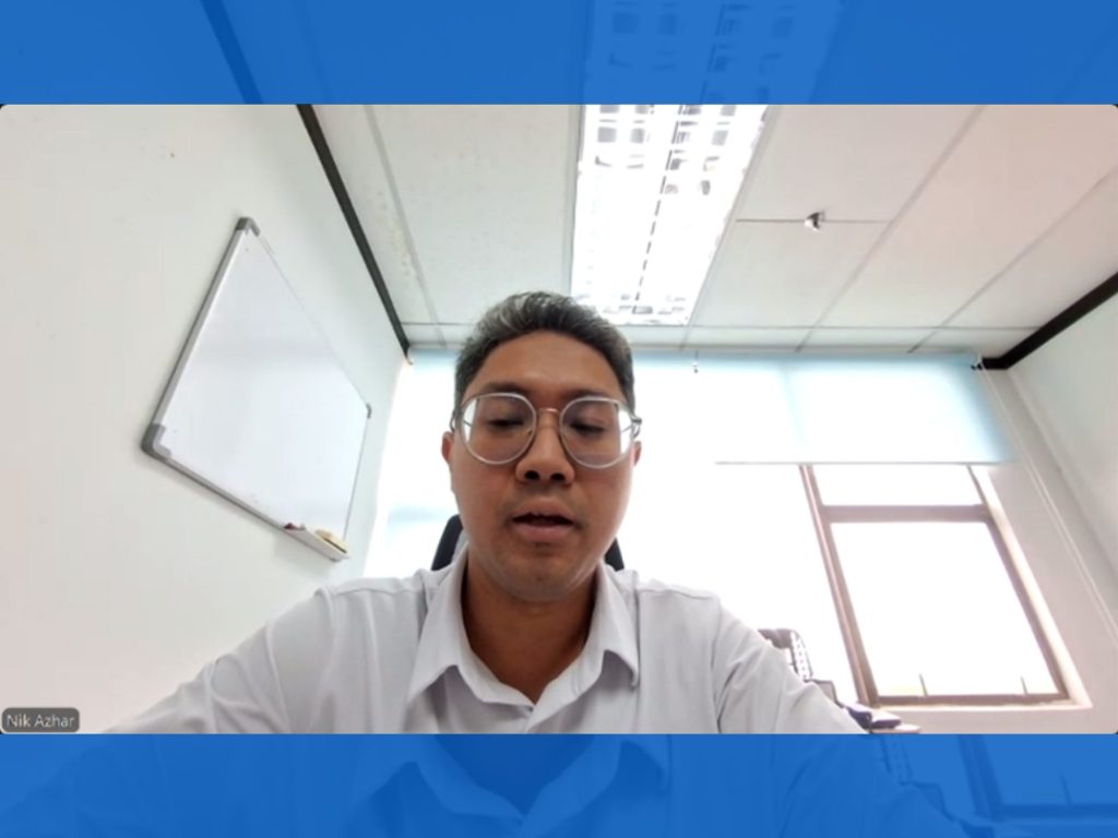 Opening remarks were made by Mr. Nik Muhammad Ihsan bin Azhar, Head of Green Development Unit of Melaka Green Technology Corporation.